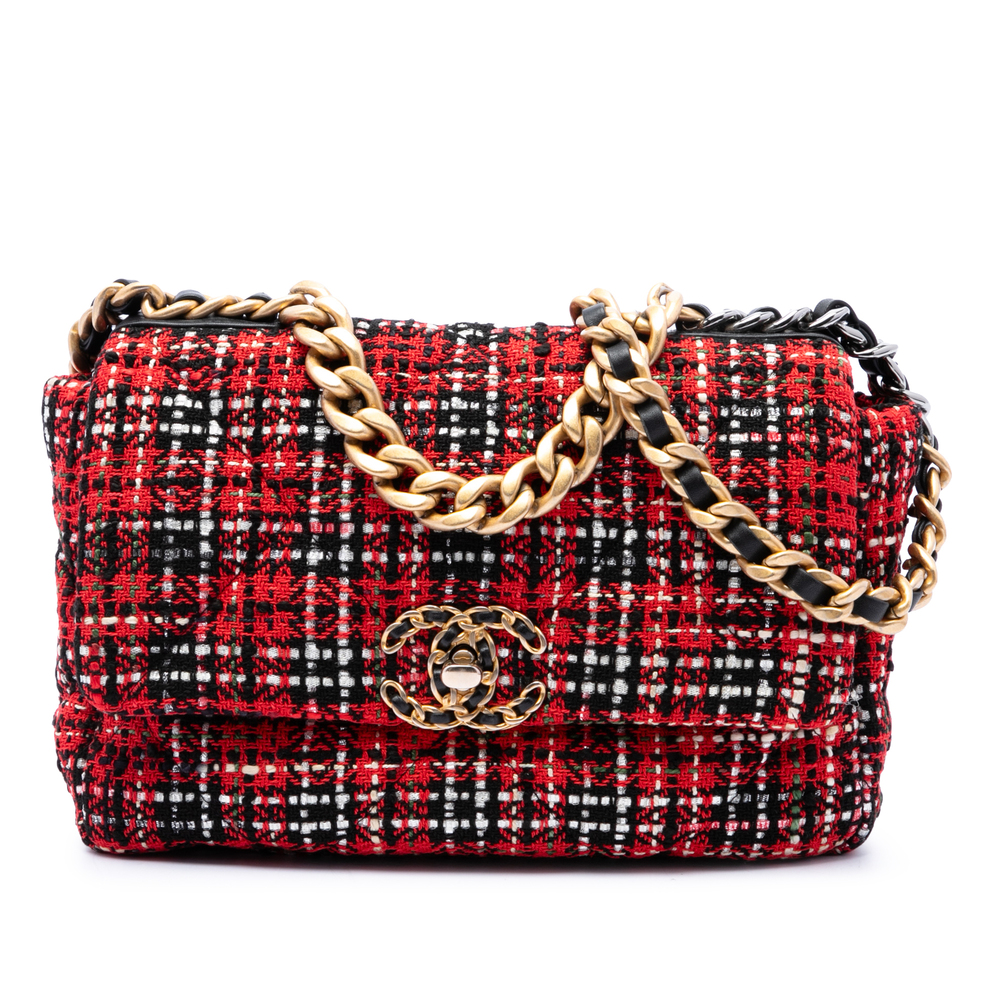 Pre-Loved Chanel Medium Tweed 19 Flap